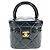 Vanity Beauty Case Chanel Vintage Matelassé Nero
