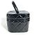 Vanity Beauty Case Chanel Vintage Matelassé Nero - vista 2