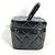 Vanity Beauty Case Chanel Vintage Matelassé Nero - vista 4