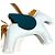 Hermès PORTACHIAVI CAVALLO HERMES Cheval Rodeo Pegasus MM Accessorio per borsa Blu Verde - vista 6