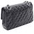 Borsa a Spalla Chanel Matelassé Double Flap Nero - vista 2