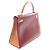 Hermès Borsa Hermes Kelly 32 Tricolor Marrone Rosso Bordò - vista 2
