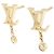 Orecchini Louis Vuitton Pusse Idylle Blossom Giallo - vista 2