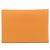 Hermès Monedero Hermes Calvi Duo Verso Dorado Naranja