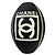 Chanel Pallone da Rugby Bianco e Nero