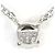 Autre Marque PT900 Platin-Halskette mit Diamant - Ansicht 3