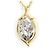 Autre Marque Collana in platino PT850 e oro giallo 18K con diamante D'oro