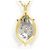 Autre Marque Collana in platino PT850 e oro giallo 18K con diamante D'oro - vista 3