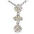 Autre Marque Collana in platino con diamante marrone