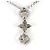 Autre Marque Collana in platino con diamante marrone - vista 3