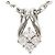 Autre Marque Platin-Halskette mit Diamant