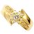 Autre Marque 18K Gelbgold-Ring mit Diamant Golden