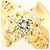 Autre Marque 18K Gelbgold-Ring mit Diamant Golden - Ansicht 2