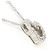 Autre Marque Platinhalskette mit Diamant - Ansicht 2
