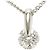 Autre Marque Platinhalskette mit Diamant