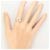 Autre Marque Platinring mit Diamant - Ansicht 6