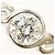 Autre Marque Platinring mit Diamant - Ansicht 2
