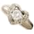 Autre Marque Platinring mit Diamant