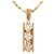 Autre Marque Collana in oro giallo 14K con diamante D'oro