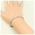 Autre Marque Bracciale con charm in oro bianco 14K con diamante D'oro - vista 5