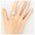 Autre Marque PT900 Platinring mit Diamant - Ansicht 7