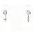 Autre Marque Orecchini a clip in oro bianco 14K con diamanti D'oro