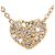 Autre Marque Collana in oro rosa 10K con diamante D'oro