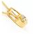 Autre Marque Collana in oro giallo 18K con diamante D'oro - vista 2