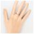 Autre Marque Platinring mit Diamant - Ansicht 6