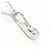 Autre Marque PT900 Platin-Halskette mit Diamant - Ansicht 2