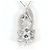 Autre Marque Collar de platino y diamante azul - vista 3