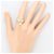 Autre Marque Anello a fascia in oro giallo 18K e platino D'oro - vista 5