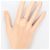 Autre Marque PT900 Platinring mit 0.08ct Diamant - Ansicht 5
