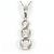 Autre Marque Collana in oro bianco 14K con diamante D'oro