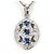 Autre Marque Collana in platino con alexandrite e diamante