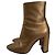 Saint Laurent Botines Lou Oro Bronce Metalizado 37.5 Dorado