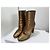 Saint Laurent Botines Lou Oro Bronce Metalizado 37.5 Dorado - vista 3