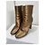 Saint Laurent Botines Lou Oro Bronce Metalizado 37.5 Dorado - vista 4