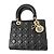 Dior Lady Dior My ABCDior Cannage Lederhandtasche Schwarz