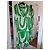 Autre Marque Kiwi Saint-Tropez Maxikleid mit abstraktem Print Weiß Grün - Ansicht 2