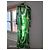 Autre Marque Kiwi Saint-Tropez Maxikleid mit abstraktem Print Weiß Grün - Ansicht 3