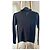 Pull col polo en laine gris Yves Saint Laurent - vue 2