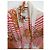 Jean Paul Gaultier Soleil Netz-Cardigan Barockprint Weiß Rot Mehrfarben - Ansicht 2
