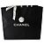 Chanel 19 Chanel 22 Borsa Shopper Medium in Agnello Nero - vista 3