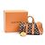 Borsa 2way Louis Vuitton Keepall Bandouliere Damier Multicolore - vista 10