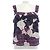 Top de seda Chanel Negro Rosa Blanco