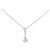 Autre Marque Collana in platino 850 e diamanti Argento