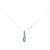 Autre Marque Collana in oro bianco Au750, acquamarina e diamante Argento