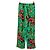 Autre Marque Pantalón verde con estampado floral - vista 2