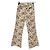 Autre Marque Vaqueros de denim con estampado floral beige THE GREAT